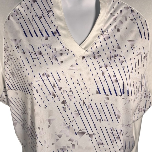 Grand Slam Performance Women’s Sz XL Short Sleeve Golf Top Geometric Print - Picture 3 of 7